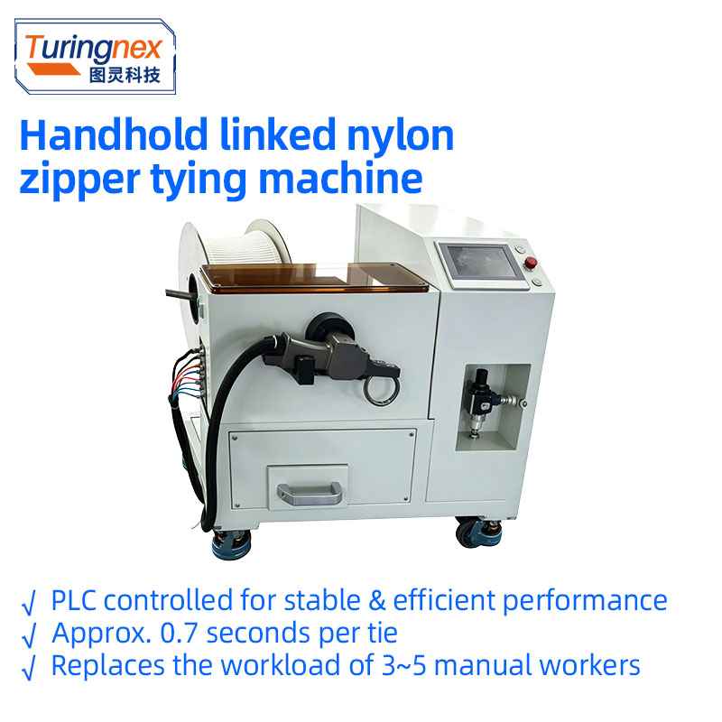 Nylon cable tie bunding machine in production